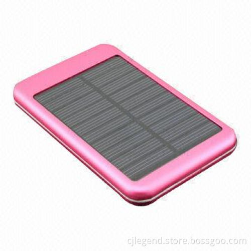 Portable Solar Power Charger Bank with 5,000mAh High Capacity, for iPhone/iPod/MP3/MP4/PSP